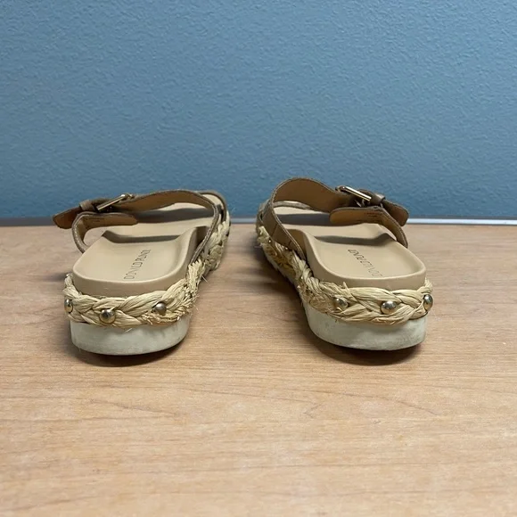 Donald J. Pliner Tan Braided Espadrille Slide Sandals size 7 - Picture 4 of 5